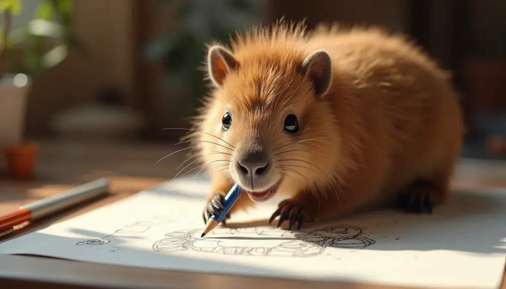 Desenhos Capivara Para Colorir: A Diversão Criativa Que Você Procurava