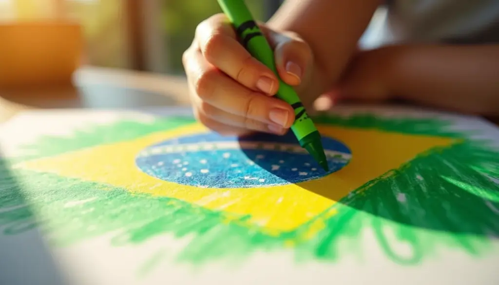 Bandeira do Brasil desenho para colorir: como acertar as cores