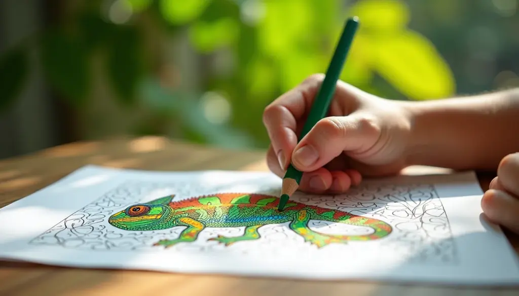 53 Desenhos de Camaleão para Colorir Grátis e Lindos