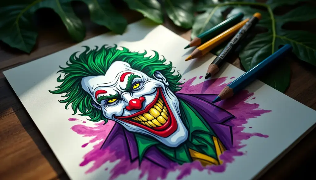 70 ideias de coringa desenho para colorir e imprimir grátis