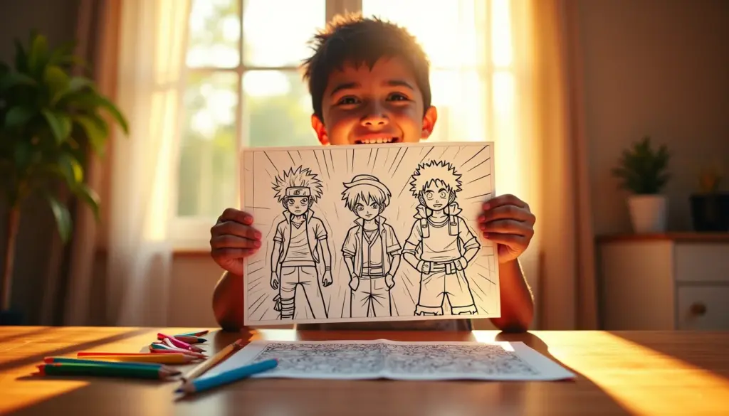 57 Desenhos para Colorir Anime Masculino: Naruto, Goku e Luffy