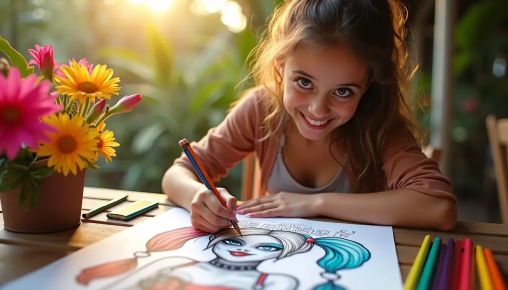 67 desenhos para colorir Arlequina com dicas incríveis