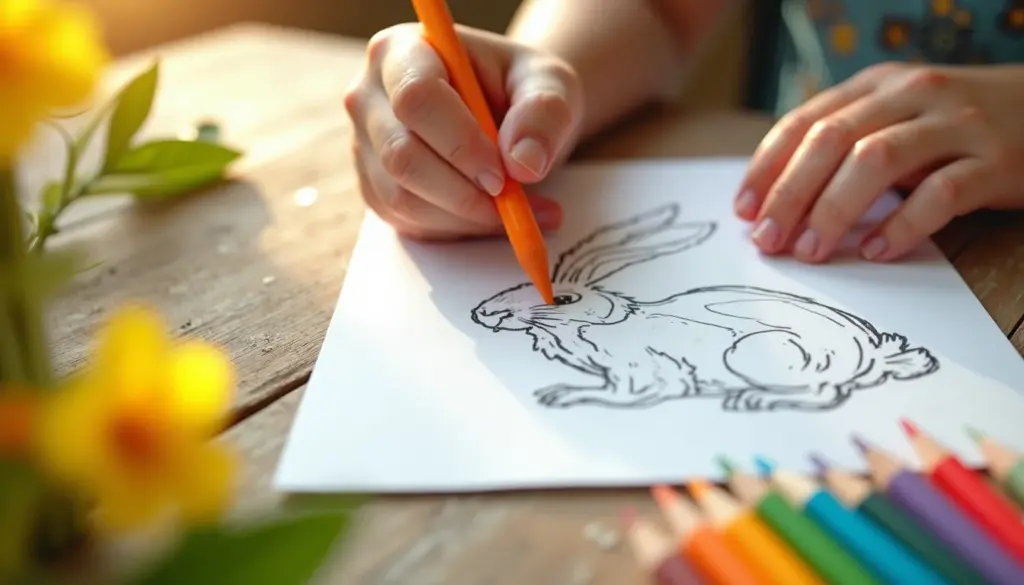 35 desenhos de coelho da Páscoa para colorir grátis e lindos