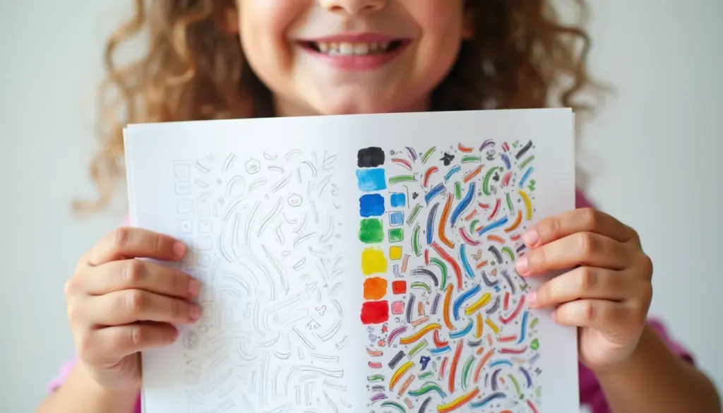 Desenho para colorir com legenda de cores: o truque que prende a atenção das crianças