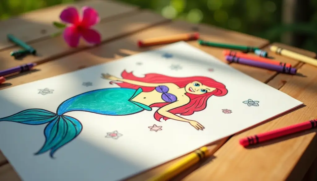 35 Desenhos para Colorir da Ariel Grátis e em Alta Resolução