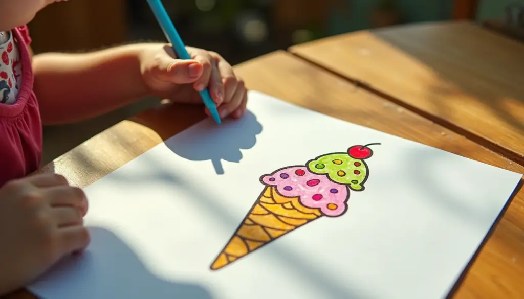 75 Desenhos de Sorvete para Colorir Grátis: Imprima Agora!
