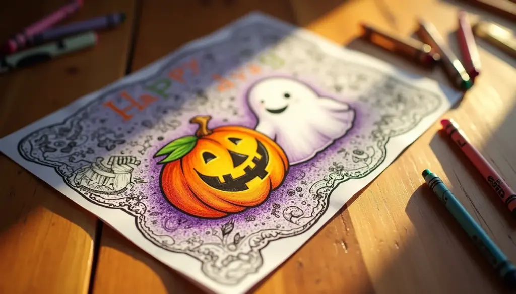 Desenho para colorir do Halloween: 50 modelos fofos e assustadores