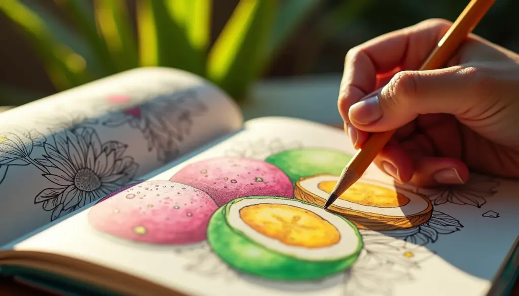 35 desenhos de doces para colorir com dicas de sombra e cor