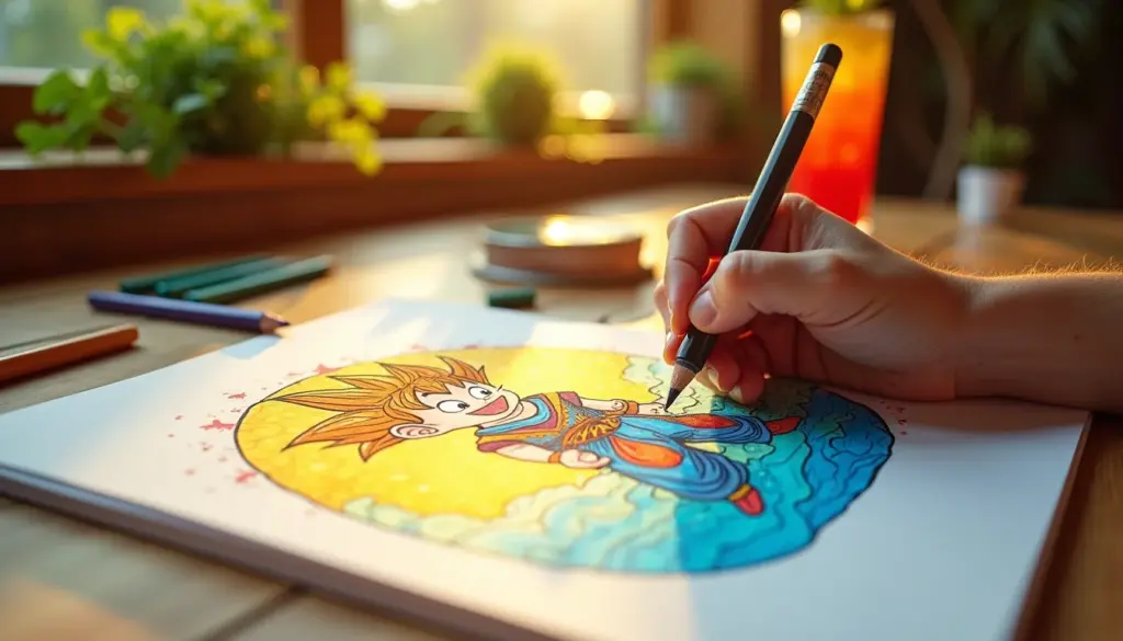 70 desenhos para colorir Dragon Ball: técnicas de pintura que funcionam