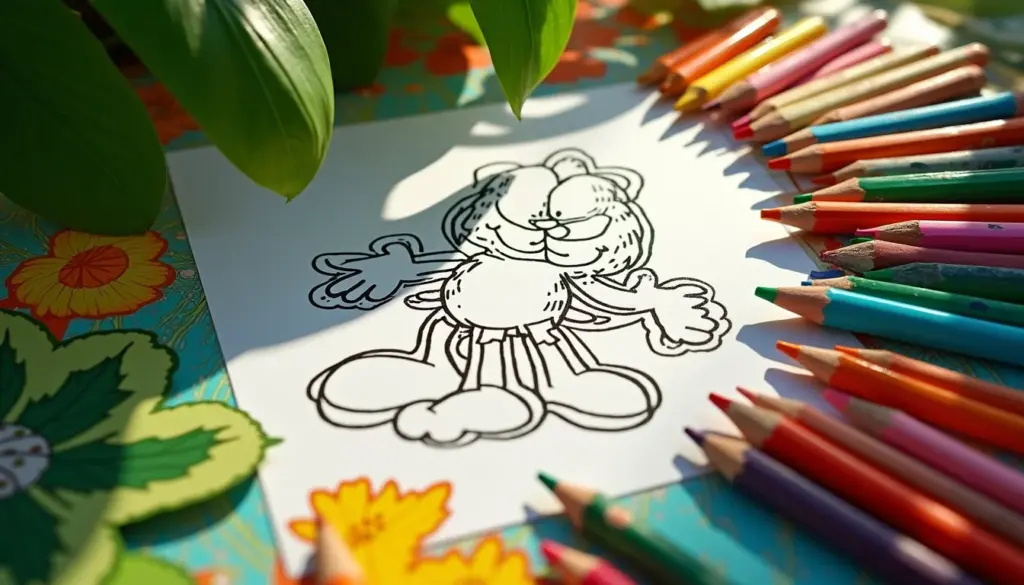 64 Desenhos para Colorir Garfield Grátis e em Alta Resolução