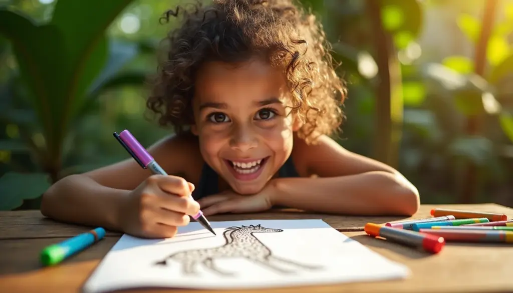 47 desenhos para colorir girafa que as crianças vão amar