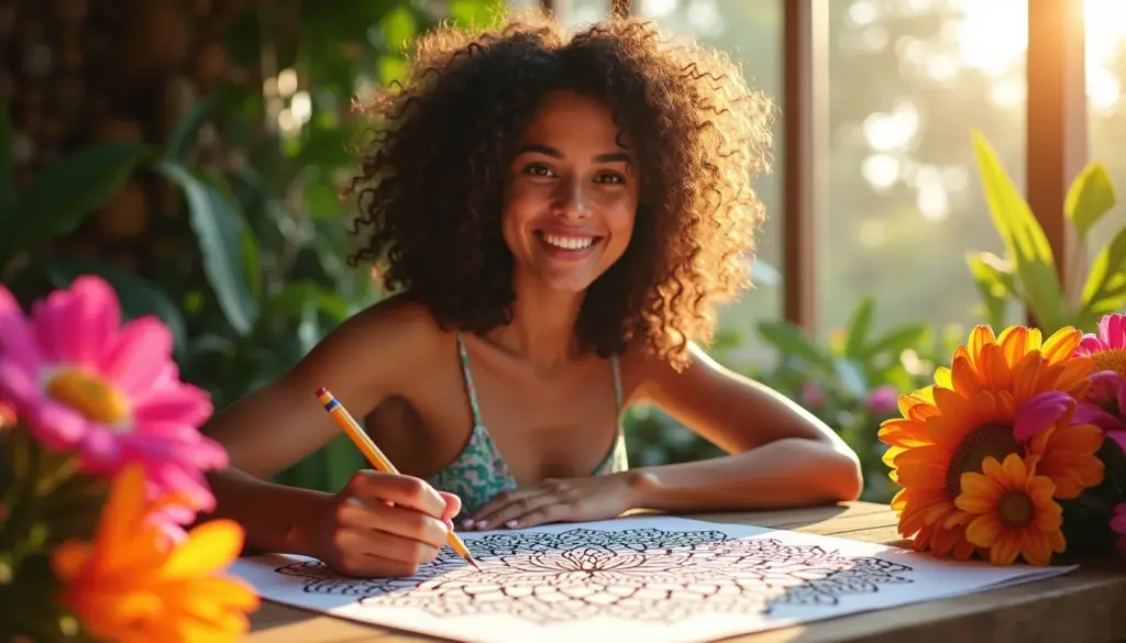 60 Desenhos para Colorir Mandala de Flor e Relaxar Agora