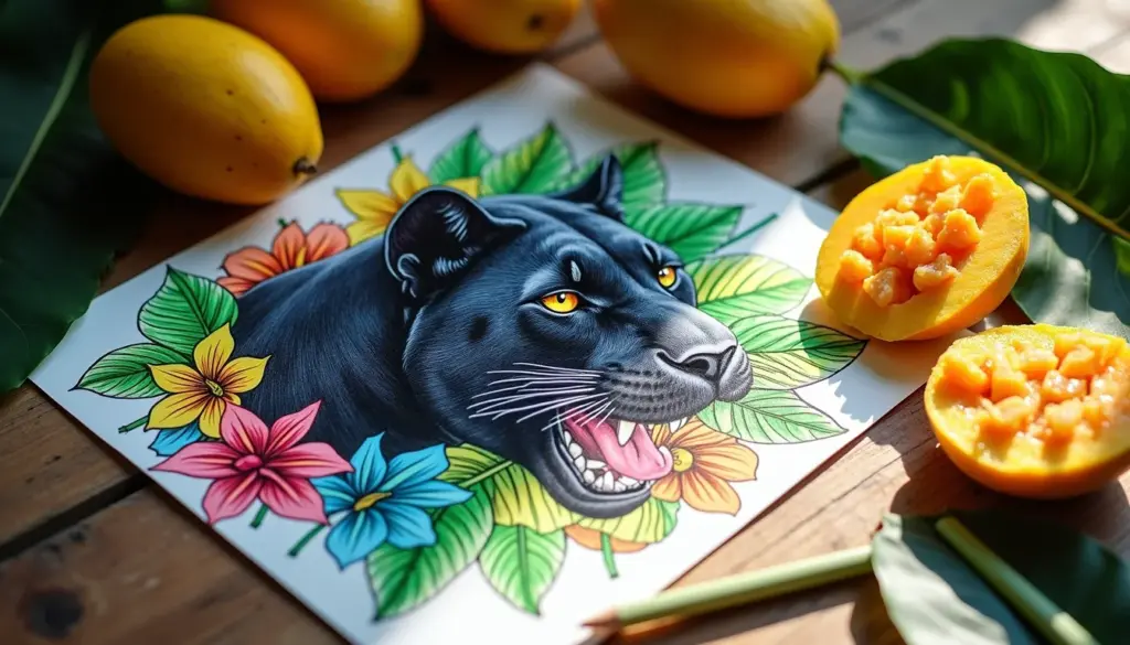 50 Desenhos para Colorir Pantera Negra Grátis para Imprimir Agora