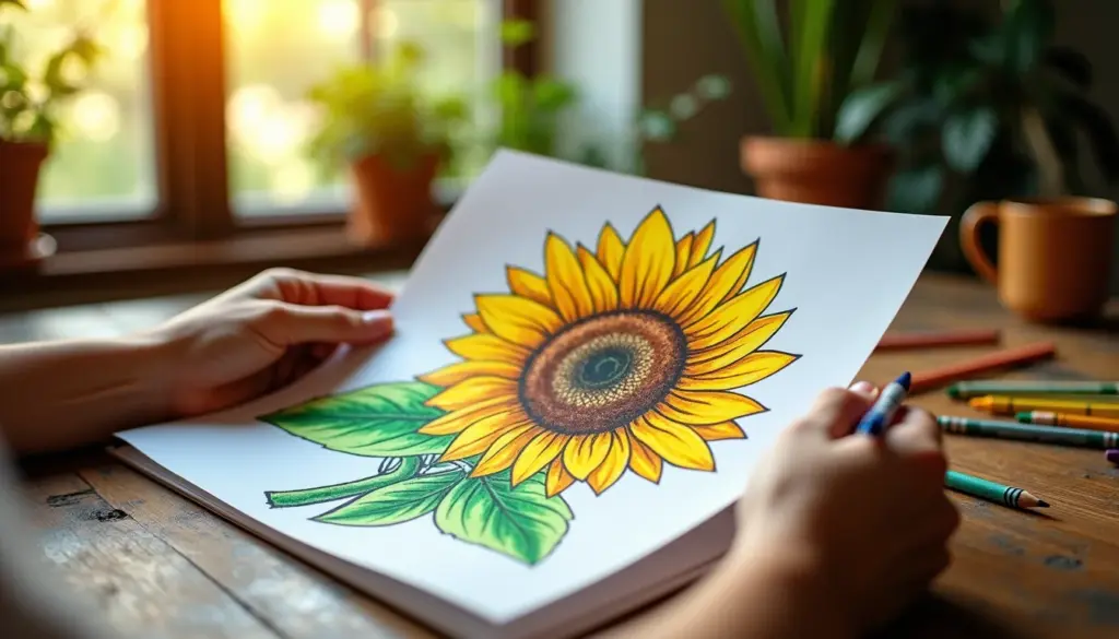 62 ideias de girassol desenho para colorir e imprimir grátis