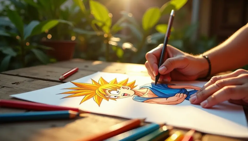 45 ideias de Goku desenho para colorir com cores certas
