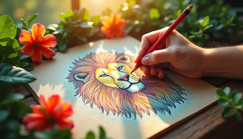 72 Ideias de Leão Desenho para Colorir: Do Simples ao Realista