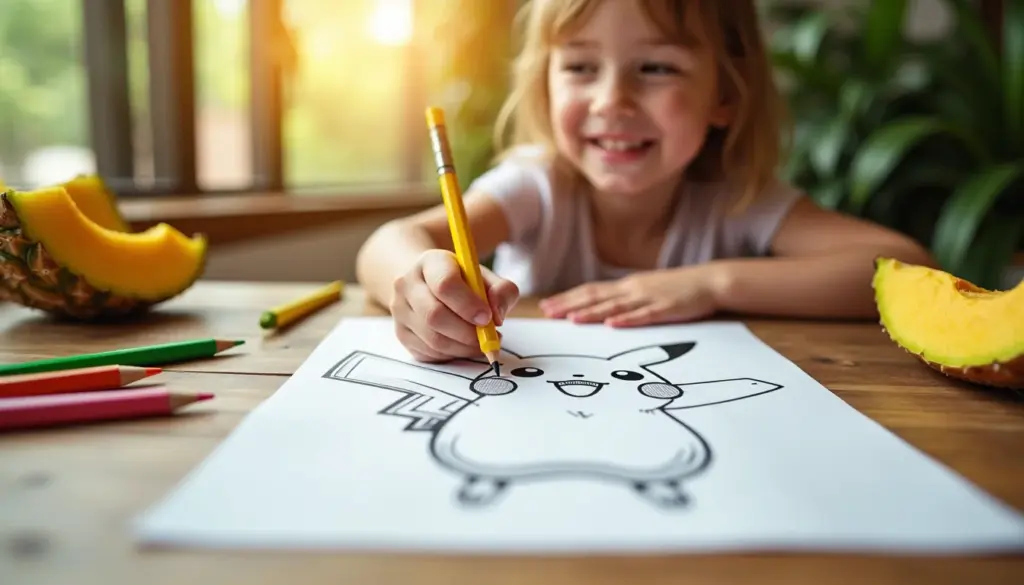 42 pikachu desenho para colorir grátis: estilos fácil, fofo e kawaii