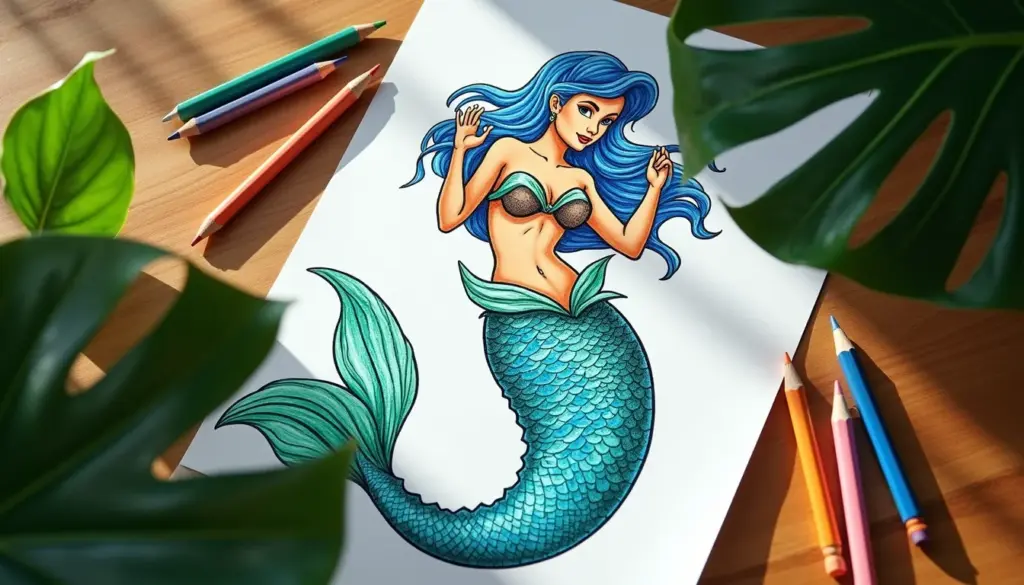 35 Desenhos de Sereia para Colorir Lindos e Grátis para Imprimir