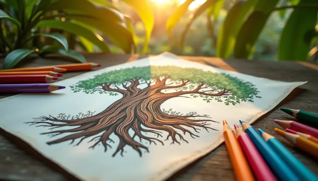 34 tronco de árvore desenho para colorir grátis e com textura