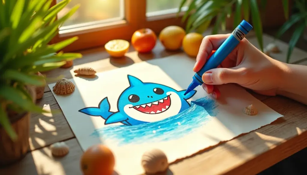 70 desenhos de tubarão para colorir que as crianças vão amar