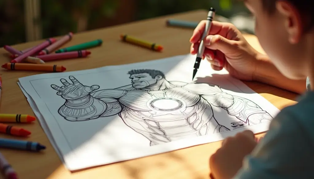 70 desenhos dos Vingadores para colorir grátis e imprimir
